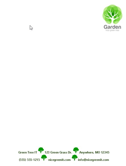 word letterhead ib 10